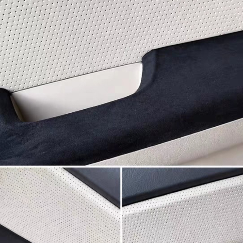 Fabric Glue Bond - Selbstklebender Kunstwildleder-Stoff mit Rückenkleber für Autoinnenraum-Modifikation,