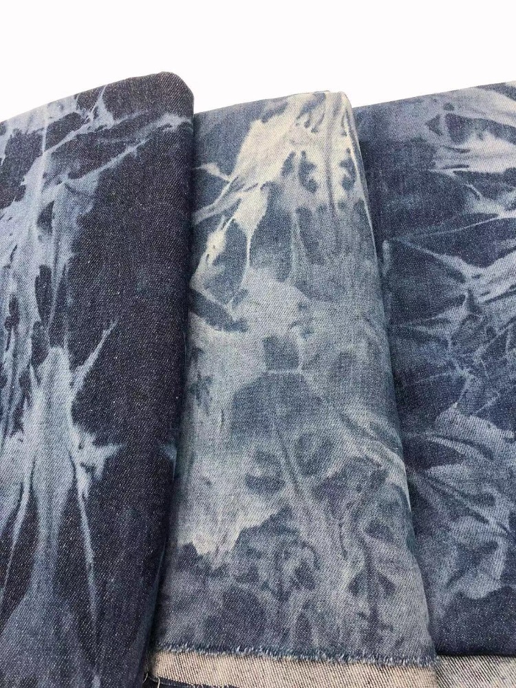 Sewing Tie Dye - Batik-Denim-Stoff per Meter für Handarbeiten, Jeans,