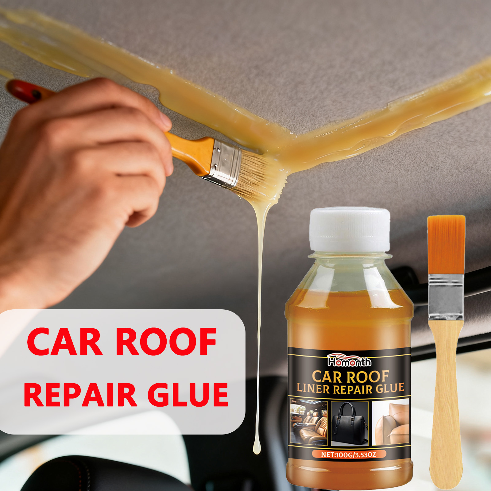 Fabric Glue Bond - Professioneller Klebstoff für Auto-Headliner, hochtemperaturbeständig, starke