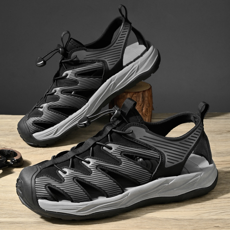 Sewing Technology - Wasserwasserdichte, schnell trocknende Baotou-Sandalen für Herren,