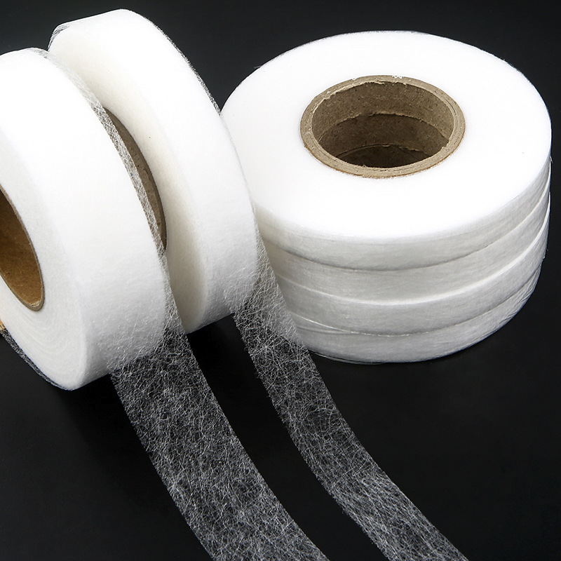 Interfacing Iron On - 70 Yards schwarz weiß Hot Melt