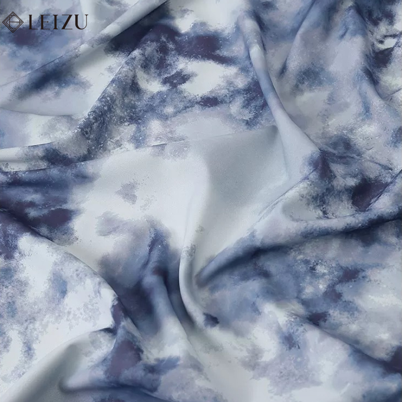 Sewing Tie Dye - 30D Batik-Chiffonstoff im Ink-Wash-Stil, bedruckte Stoffe