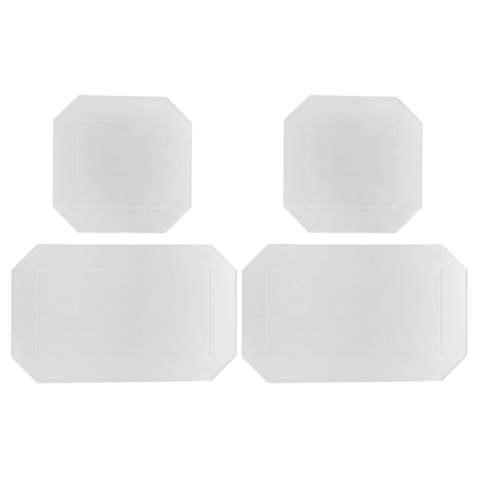 Quilting Ruler Square - 4-teiliges Transparentes Acryl-Quilt-Schablonen-Set, Quadratische und Rechteckige