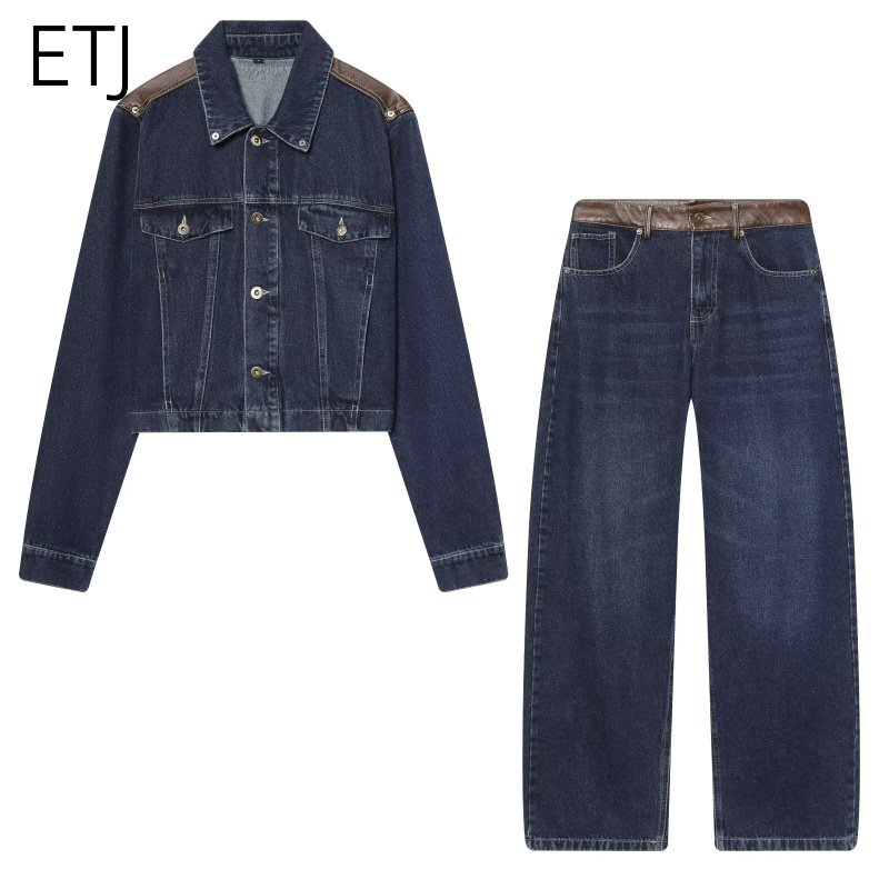 Sewing Jackets - ETJ Damen Jeansjacke & Jeans Set