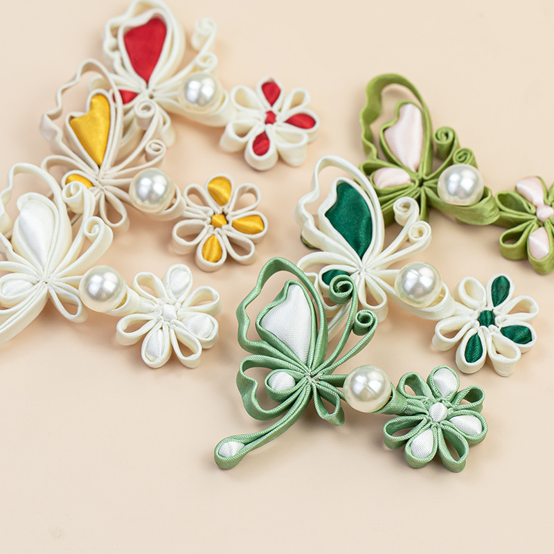Button Hole Cutter - Chinesische Froschverschlüsse, Schmetterlings- und Blumen-Perlenknöpfe, handgefertigte