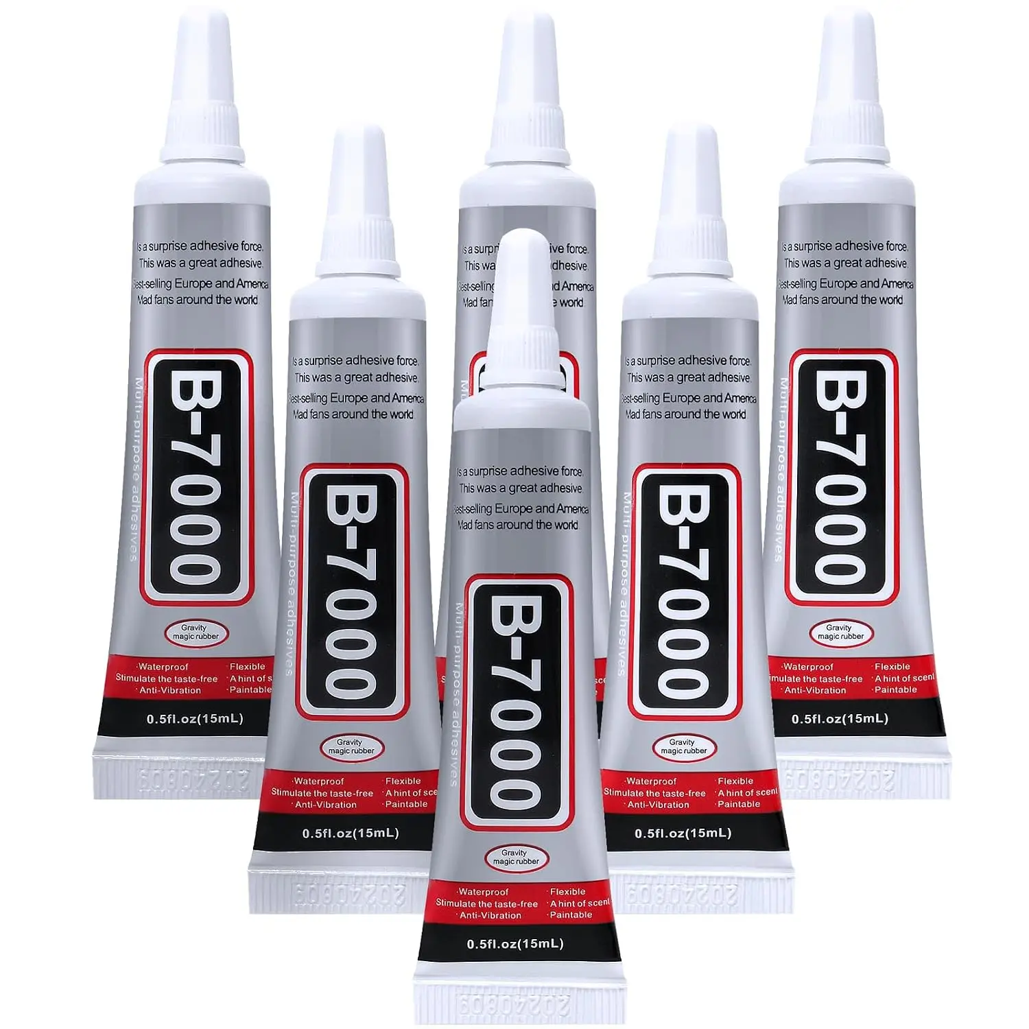 Fabric Glue Bond - ICUTE-FITTDYHE 6 Stück Schmuckkleber - 15ML/0,5fl