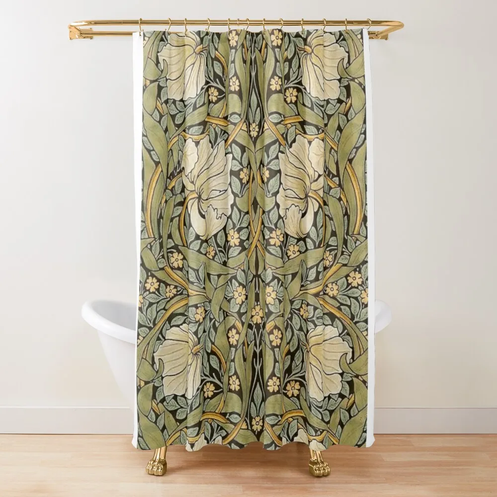 Fabric Weight Set - Duschvorhang, grünes Set für Badezimmer, schwerer
