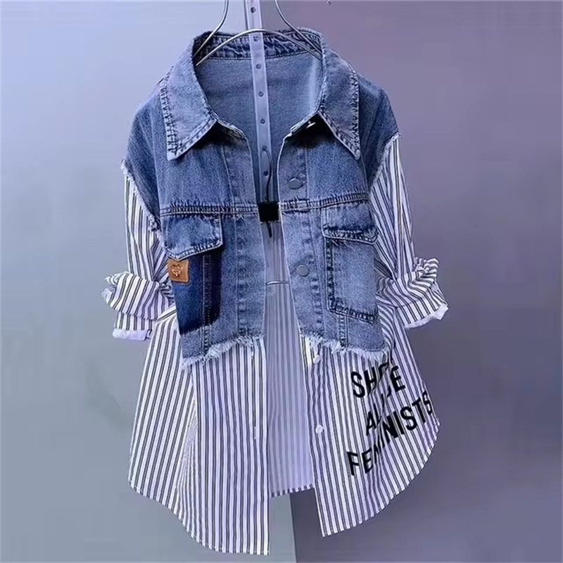 Sewing Jackets - 2023 neue Frühjahr/Sommer Mode Koreanische Gestreiften