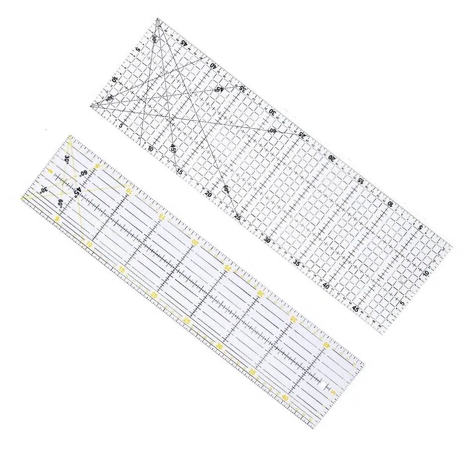 Button Hole Cutter - Fenrry Multisize Acryl Patchwork Lineal Transparent