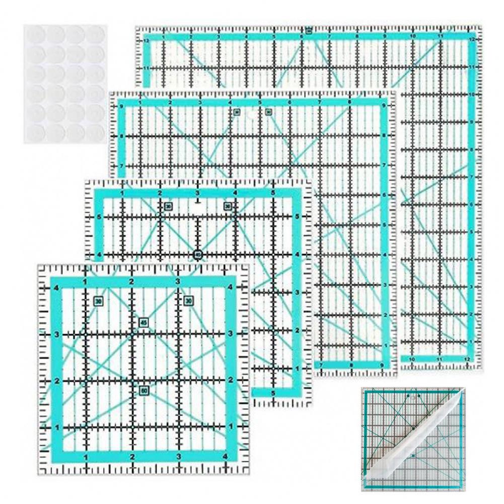 4-teiliges Acryl-Quiltlineal m – Quilting Ruler Square Bewertung und Preis