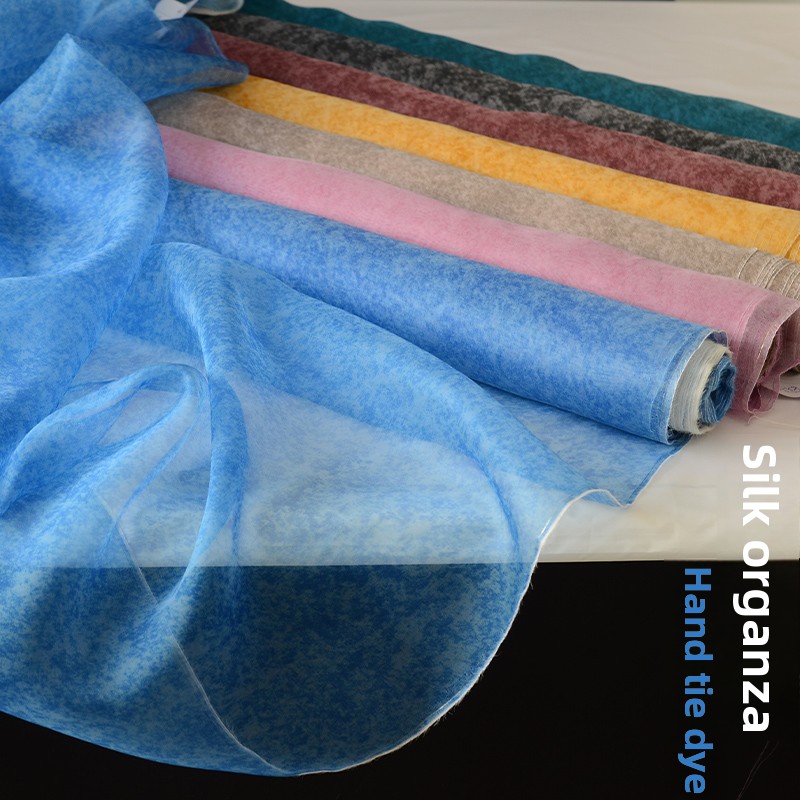Batik-Seidenorganza-Stoff zum  – Sewing Tie Dye Bewertung und Preis