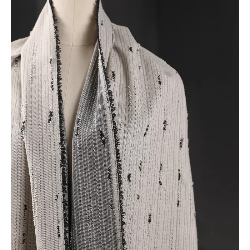 Gestreifter Denim-Baumwoll-Jac – Sewing Recycle Bewertung und Preis