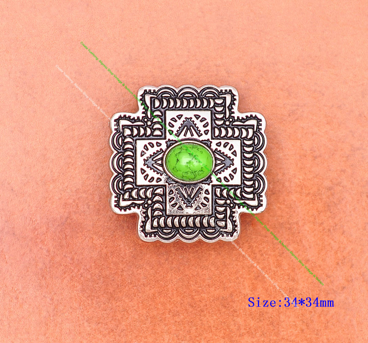 Los 10 Stück hellgrün Western  – Button Hole Cutter Bewertung und Preis