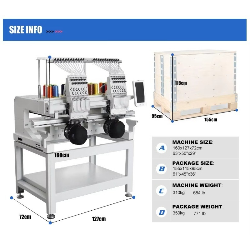 Industrielle Stickmaschine für – Textile Sewing Factory Bewertung und Preis