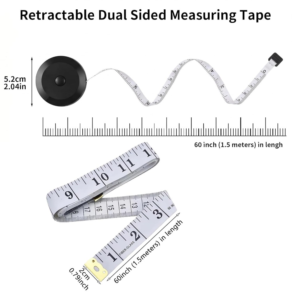 Weiches Maßband-Set, 2er-Pack, – Fabric Weight Set Bewertung und Preis