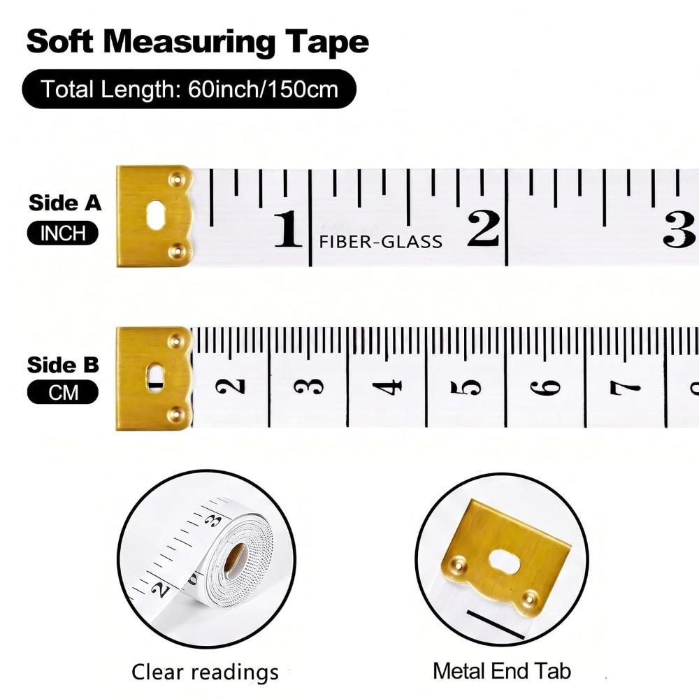 Weiches Maßband-Set, 2er-Pack, – Fabric Weight Set Bewertung und Preis