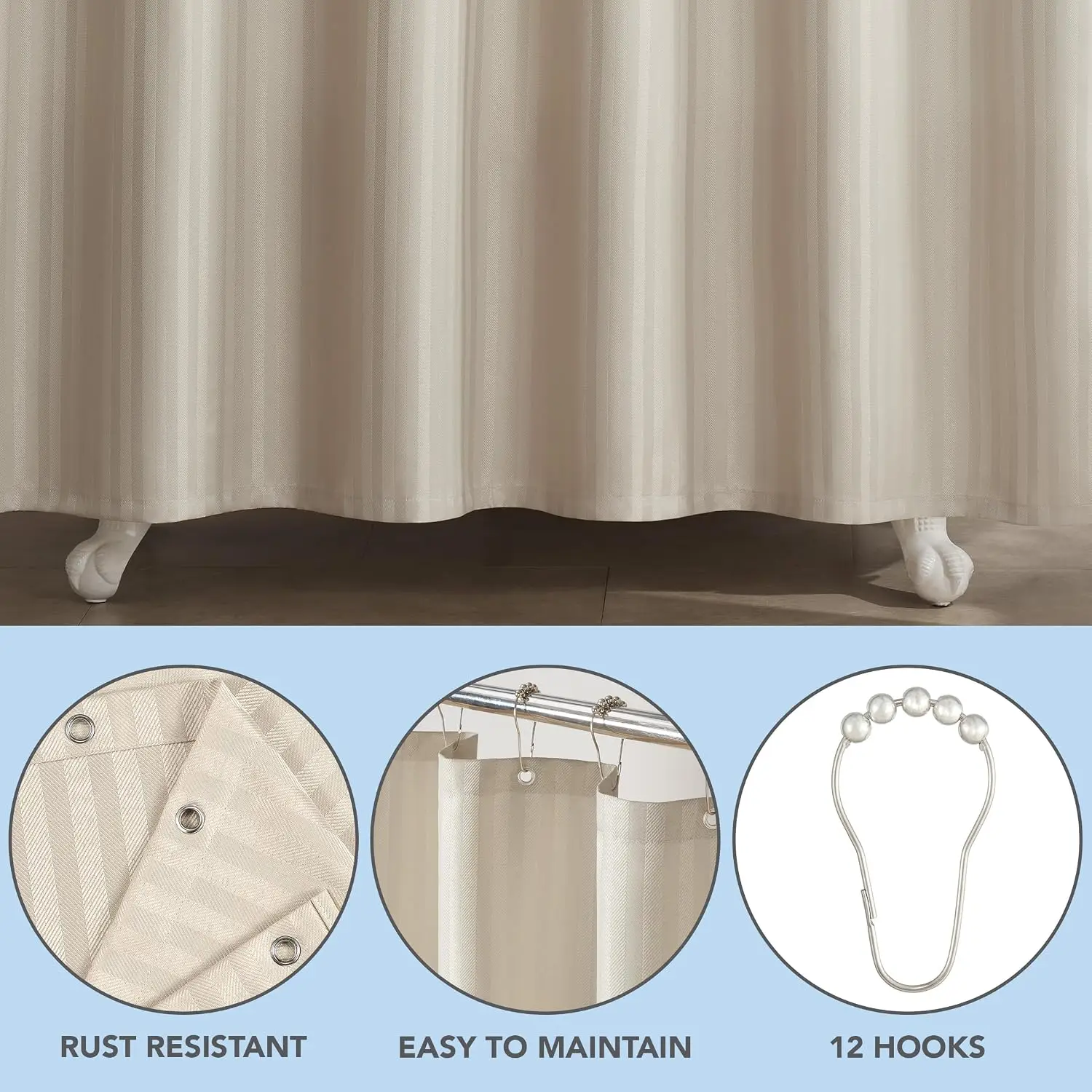 Arkwright Duschvorhang-Set im  – Fabric Weight Set Bewertung und Preis
