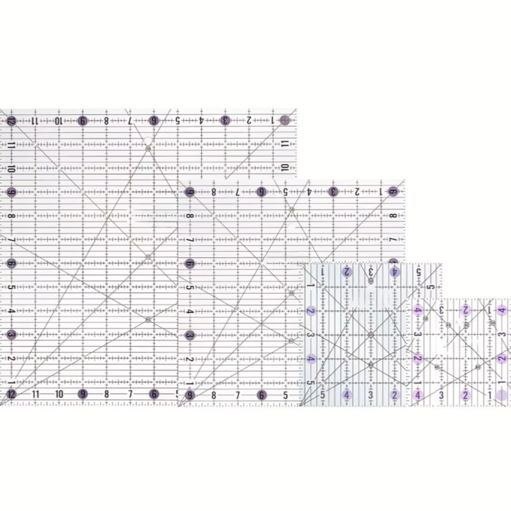 4-teiliges quadratisches Acryl – Quilting Ruler Square Bewertung und Preis