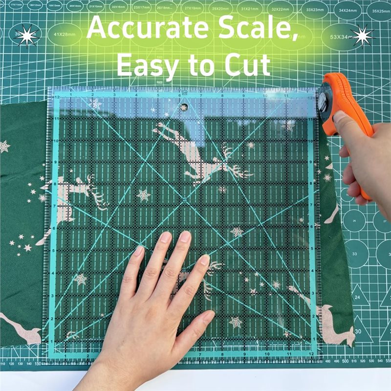 A25F-Blau 7-teiliges Kragenlin – Quilting Ruler Square Bewertung und Preis