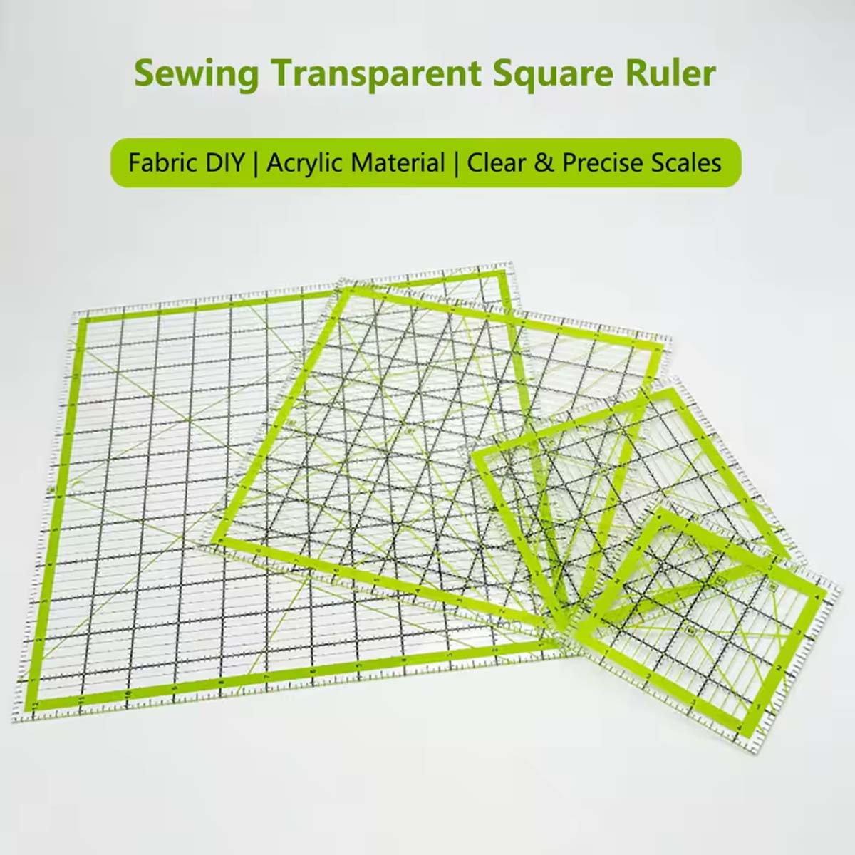 4-teiliges Acryl-Quadrat-Quilt – Quilting Ruler Square Bewertung und Preis