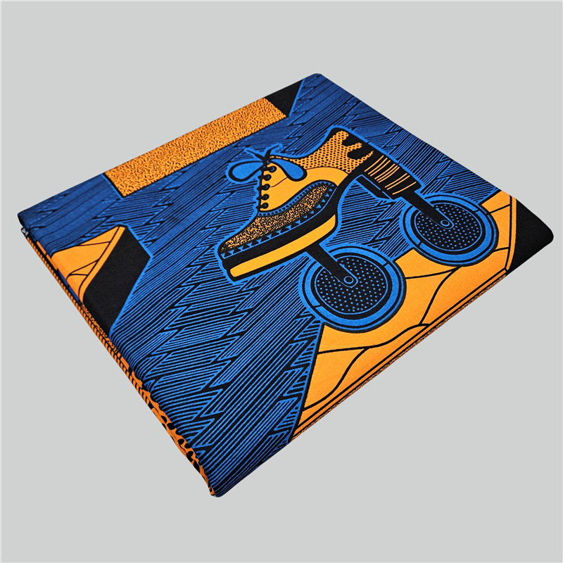 Abstrakt bedruckter blauer Bau – Sewing Batik Bewertung und Preis